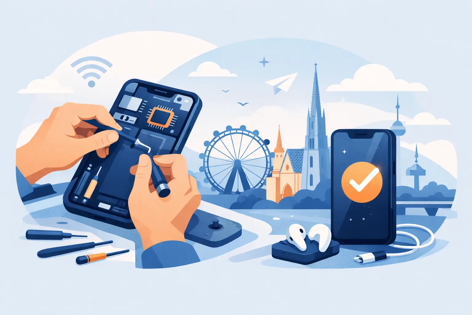 Handy Reparatur Wien - schnell wieder online