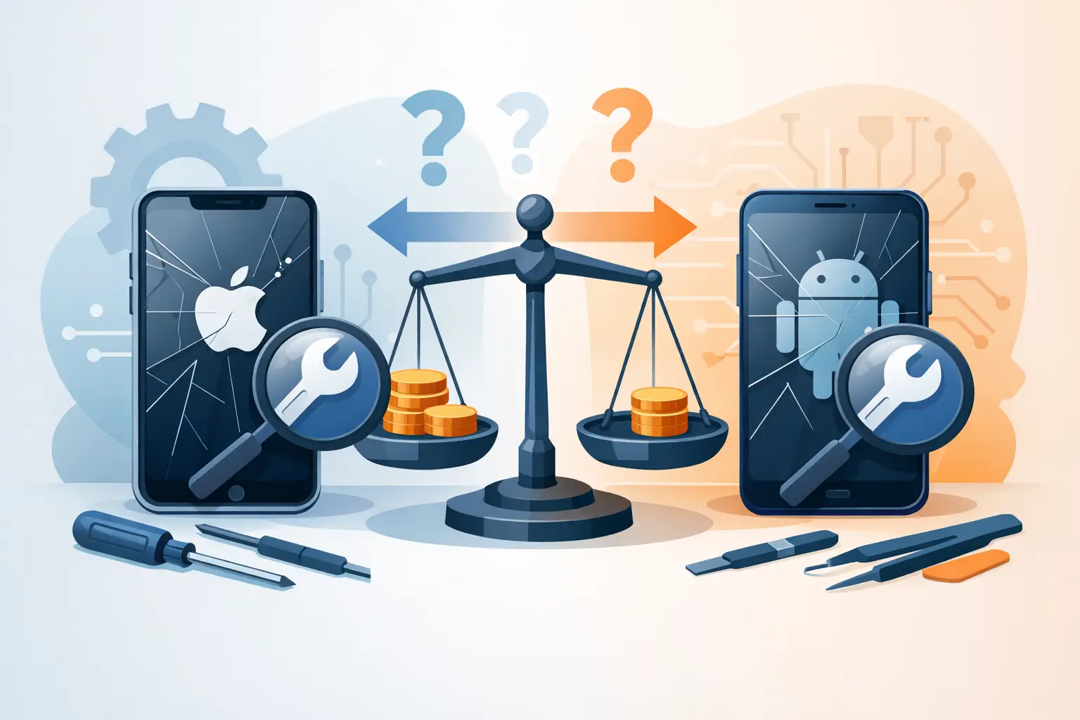 iPhone oder Samsung reparieren - was zahlt sich aus?
