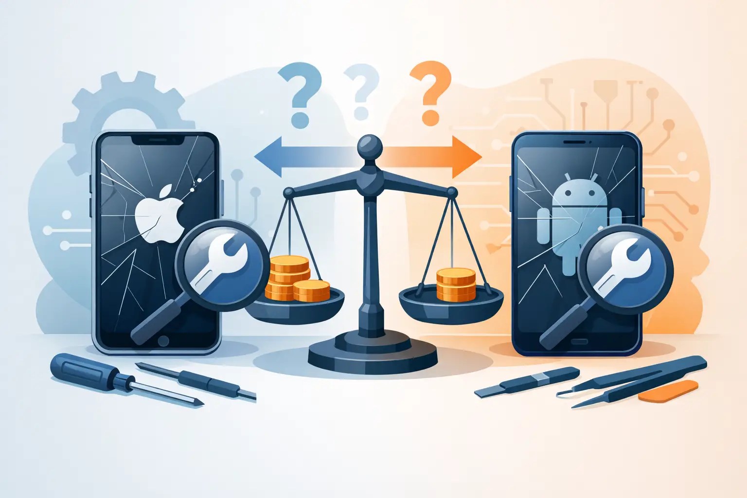 iPhone oder Samsung reparieren - was zahlt sich aus?